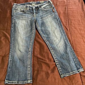 Denim Capri Pants by Silver Jeans Brand. GUC!